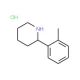 2-(2-Methylphenyl)piperidine hydrochloride - chemical structure image