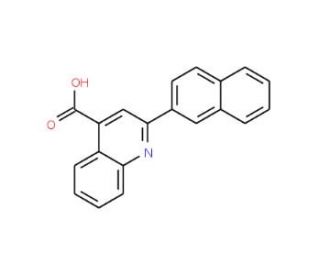 2-(2-naphthyl)quinoline-4-carboxylic acid (CAS 13605-87-3) - chemical structure image
