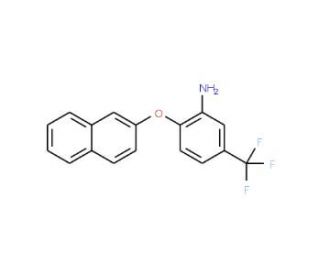 2-(2-Naphthyloxy)-5-(trifluoromethyl)aniline - chemical structure image