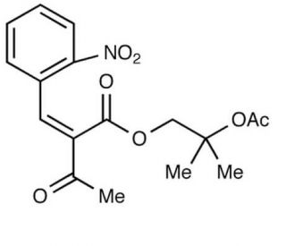 2-(2-Nitrobenzylidene)-3-oxobutanoic Acid, 2-Acetoxy-2-methylpropyl Ester (CAS 106685-67-0) - chemical structure image
