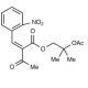 2-(2-Nitrobenzylidene)-3-oxobutanoic Acid, 2-Acetoxy-2-methylpropyl Ester (CAS 106685-67-0) - chemical structure image