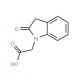 2-(2-oxo-2,3-dihydro-1H-indol-1-yl)acetic acid - chemical structure image