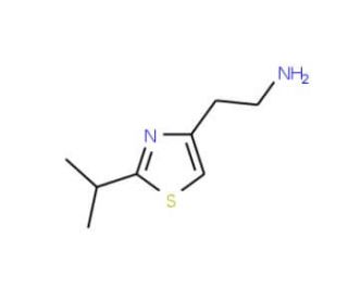 2-[2-(propan-2-yl)-1,3-thiazol-4-yl]ethan-1-amine (CAS 202817-08-1) - chemical structure image