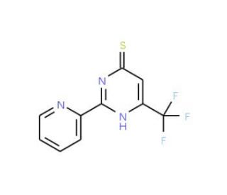 2-(2-Pyridinyl)-6-(trifluoromethyl)-4-pyrimidinethiol - chemical structure image