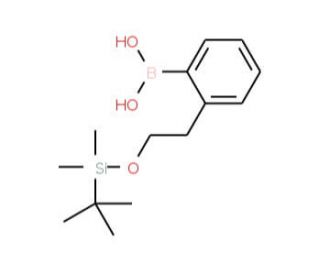 2-[2-(tert-Butyldimethylsilyloxy)ethyl]benzeneboronic acid (CAS 913835-62-8) - chemical structure image