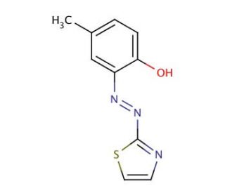2-(2-Thiazolylazo)-p-cresol (CAS 1823-44-5) - chemical structure image