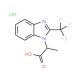 2-(2-Trifluoromethyl-benzoimidazol-1-yl)-propionic acid hydrochloride - chemical structure image