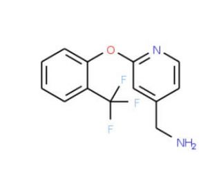 {2-[2-(trifluoromethyl)phenoxy]pyridin-4-yl}methanamine - chemical structure image