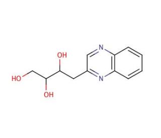 2-(2&prime;,3&prime;,4&prime;-Trihydroxybutyl)quinoxaline (CAS 118176-26-4) - chemical structure image