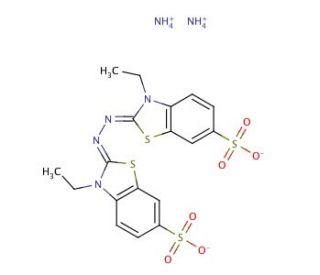 2,2&prime;-Azino-bis(3-ethylbenzothiazoline-6-sulfonic acid) diammonium salt (CAS 30931-67-0) - chemical structure image