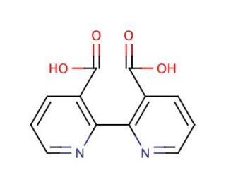 2,2&prime;-Bipyridine-3,3&prime;-dicarboxylic acid (CAS 4433-01-6) - chemical structure image