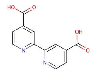 2,2&prime;-Bipyridine-4,4&prime;-dicarboxylic acid (CAS 6813-38-3) - chemical structure image