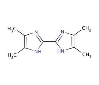2,2&prime;-Bis(4,5-dimethylimidazole) (CAS 69286-06-2) - chemical structure image