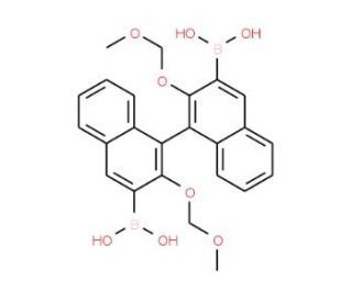 2,2&prime;-Bis(MOMoxy)-1,1&prime;-binaphthyl-3,3&prime;-diyldiboronic acid (CAS 957111-26-1) - chemical structure image