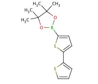 2,2&prime;-Bithiophene-5-boronic acid pinacol ester (CAS 479719-88-5) - chemical structure image