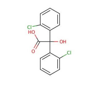 2,2&prime;-Dichlorobenzilic acid (CAS 3152-12-3) - chemical structure image
