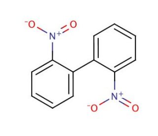 2,2&prime;-Dinitrobiphenyl (CAS 2436-96-6) - chemical structure image