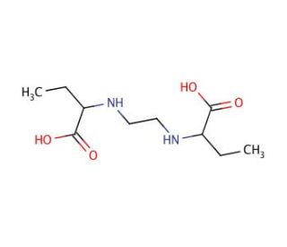 2,2&prime;-(Ethylenediimino)dibutyric acid (CAS 498-17-9) - chemical structure image