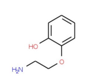 2- (2&prime;-Hydroxy-Phenoxy)-Ethyl Amine (CAS 40340-32-7) - chemical structure image