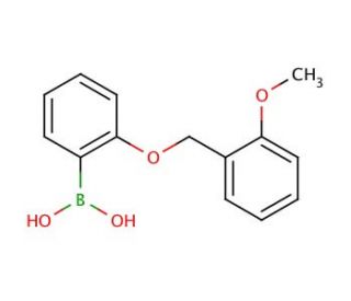 2-(2&prime;-Methoxybenzyloxy)phenylboronic acid (CAS 871125-76-7) - chemical structure image