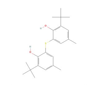 2,2&prime;- Thio-bis(4-methy-6-n-butyl- phenol) (CAS 90-66-4) - chemical structure image