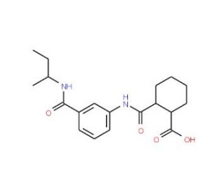 2-({3-[(sec-Butylamino)carbonyl]anilino}carbonyl)-cyclohexanecarboxylic acid - chemical structure image