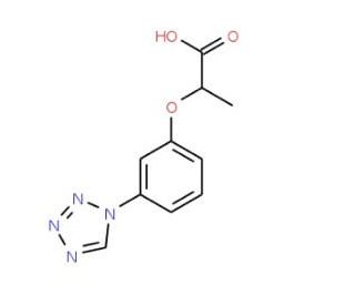 2-[3-(1H-Tetrazol-1-yl)phenoxy]propanoic acid - chemical structure image