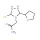 2-[3-(2-furyl)-5-mercapto-4H-1,2,4-triazol-4-yl]acetamide - chemical structure image