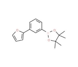 2-[3-(2-Furyl)phenyl]-4,4,5,5,-tetramethyl-1,3,2-dioxaborolane (CAS 876316-29-9) - chemical structure image