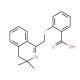 2-(3,3-Dimethyl-3,4-dihydro-isoquinolin-1-yl-methylsulfanyl)-benzoic acid - chemical structure image