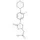 2-(3-(3-fluoro-4-morpholinophenyl)-2-oxooxazolidin-5-yl)ethanethioamide - chemical structure image