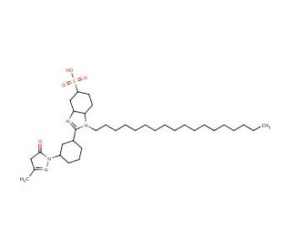 2-[3-(3-methyl-5-oxo-4,5-dihydropyrazol-1-yl)cyclohexyl]-1-octadecyl-3a,4,5,6,7,7a-hexhydro-1H-benzoimidazole-5-sulfonic acid