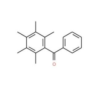 (2,3,4,5,6-pentamethylphenyl)(phenyl)methanone (CAS 20386-33-8) - chemical structure image