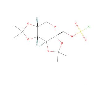 2,3:4,5-bis-O-(1-Methylethylidene)-1-chlorosulfate &beta;-D-fructopyranose (CAS 150609-95-3) - chemical structure image