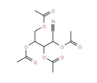 2,3,4,5-Tetra-O-acetyl-D-xylononitrile (CAS 13501-95-6) - chemical structure image
