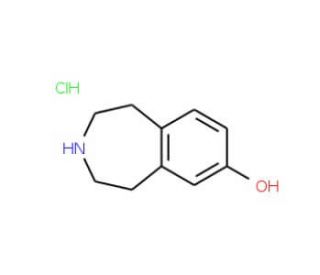 2,3,4,5-tetrahydro-1H-3-benzazepin-7-ol hydrochloride - chemical structure image