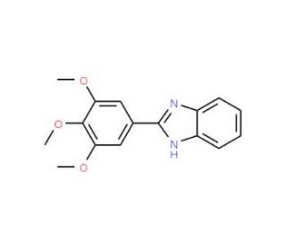 2-(3,4,5-trimethoxyphenyl)-1H-benzimidazole (CAS 175714-45-1) - chemical structure image