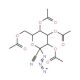 2,3,4,6-Tetra-O-acetyl-1-azido-1-deoxy-α-D-galactopyranosyl cyanide (CAS 168567-90-6) - chemical structure image