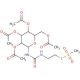 2,3,4,6-Tetra-O-acetyl-N-(β-D-galactopyranosyl)-N′-[(2-methanethiosulfonyl)ethyl]urea - chemical structure image