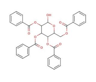 2,3,4,6-Tetra-O-benzoyl-D-mannopyranose (CAS 627466-98-2) - chemical structure image