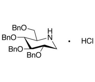 2,3,4,6-Tetra-O-benzyl-1-deoxynojirimycin Hydrochloric Acid Salt (CAS 72983-76-7) - chemical structure image