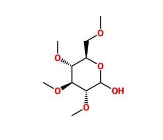 2,3,4,6-Tetra-O-methyl-D-glucose (CAS 7506-68-5) - chemical structure image