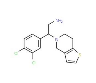 2-(3,4-dichlorophenyl)-2-(6,7-dihydrothieno[3,2-c]pyridin-5(4H)-yl)ethanamine - chemical structure image