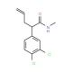 2-(3,4-Dichlorophenyl)pent-4-enoic acid n-methylamide (CAS 206997-68-4) - chemical structure image