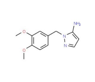 2-(3,4-Dimethoxy-benzyl)-2H-pyrazol-3-ylamine - chemical structure image