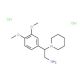 2-(3,4-Dimethoxy-phenyl)-2-piperidin-1-yl-ethylamine dihydrochloride - chemical structure image