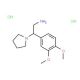 2-(3,4-Dimethoxy-phenyl)-2-pyrrolidin-1-yl-ethylamine dihydrochloride - chemical structure image