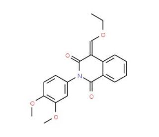 2-(3,4-Dimethoxy-phenyl)-4-ethoxymethylene-4H-isoquinoline-1,3-dione - chemical structure image