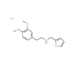 [2-(3,4-Dimethoxy-phenyl)-ethyl]-furan-2-ylmethyl-amine hydrochloride - chemical structure image