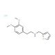 [2-(3,4-Dimethoxy-phenyl)-ethyl]-furan-2-ylmethyl-amine hydrochloride - chemical structure image